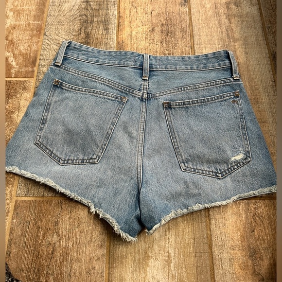 Madewell the relaxed short distressed denim shorts women’s size 26 - Picture 5 of 8